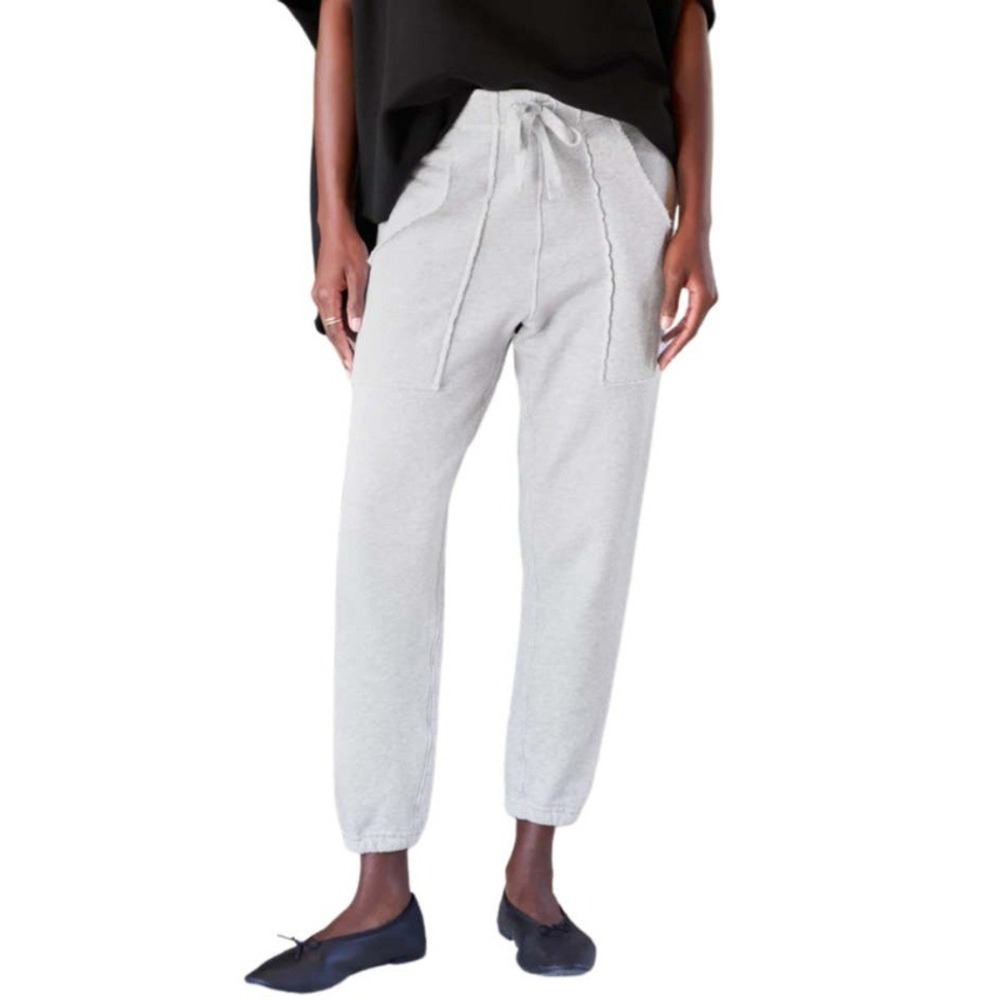Frank & Eileen Eamon Triple Fleece Jogger Sweatpant in Gray Cotton Size Large